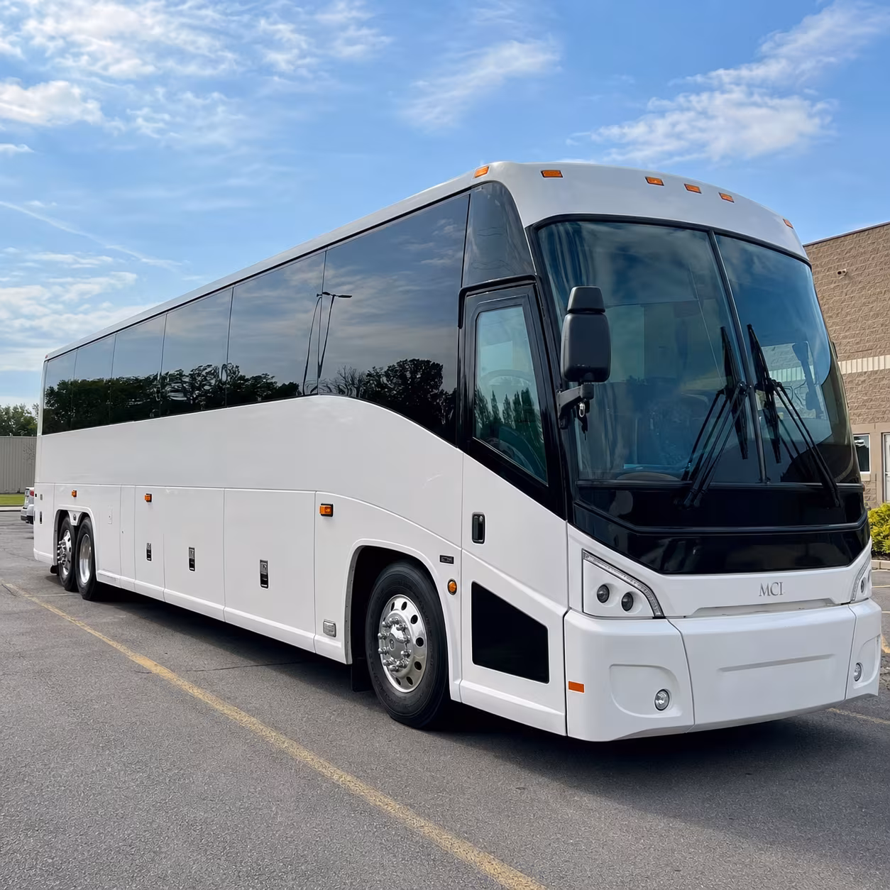 palmdale charter bus services exterior